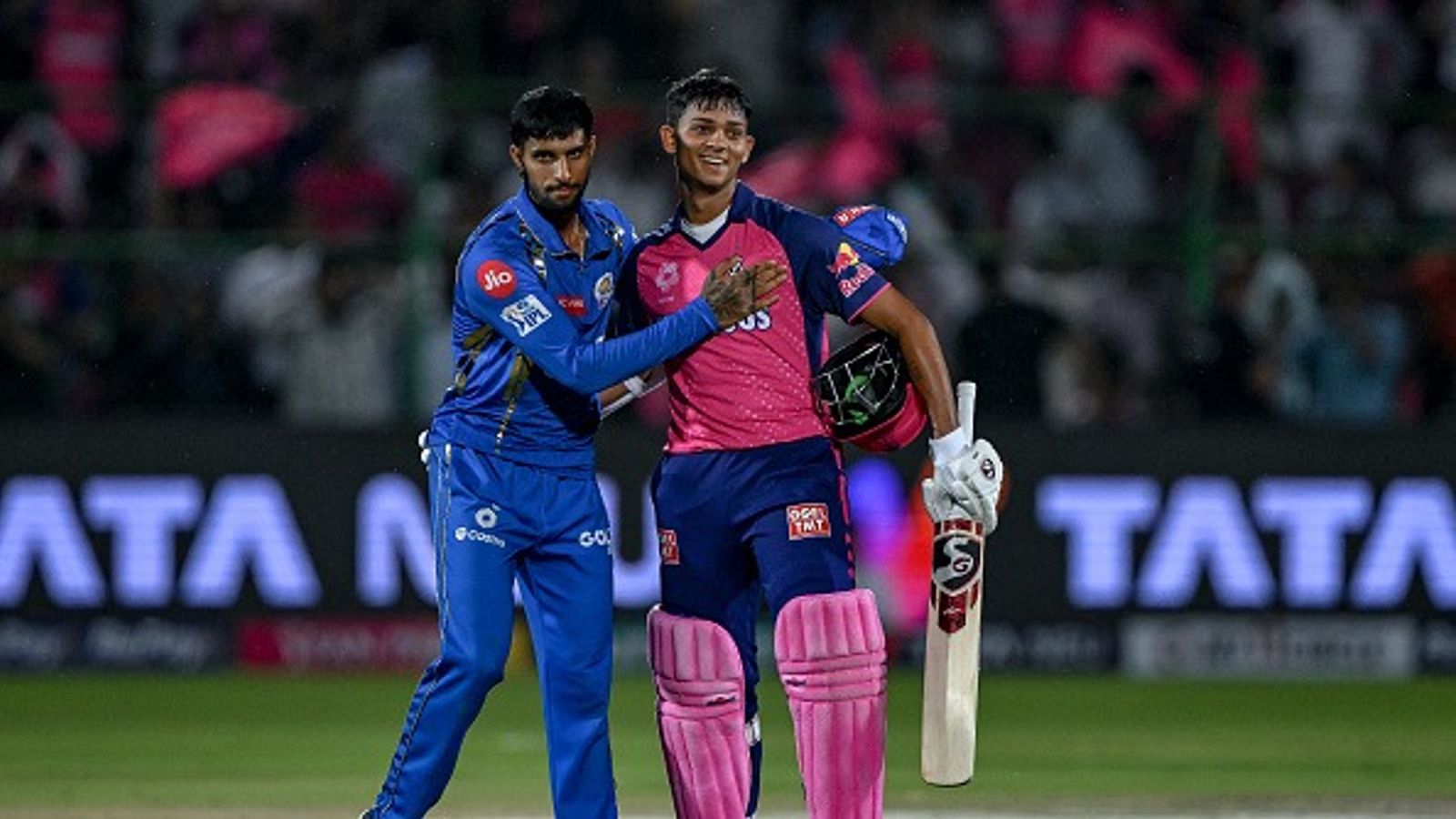 'I am a big fan of Tilak Varma, Yashasvi Jaiswal, and Rinku Singh...': India's World Cup winning star all-rounder lauds youngsters ahead of IPL 2025 Yashasvi Jaiswal greets Mumbai Indians' Tilak Varma (L) at the end of the Indian Premier League (IPL) Twenty20 cricket match between Rajasthan Royals and Mumbai Indians