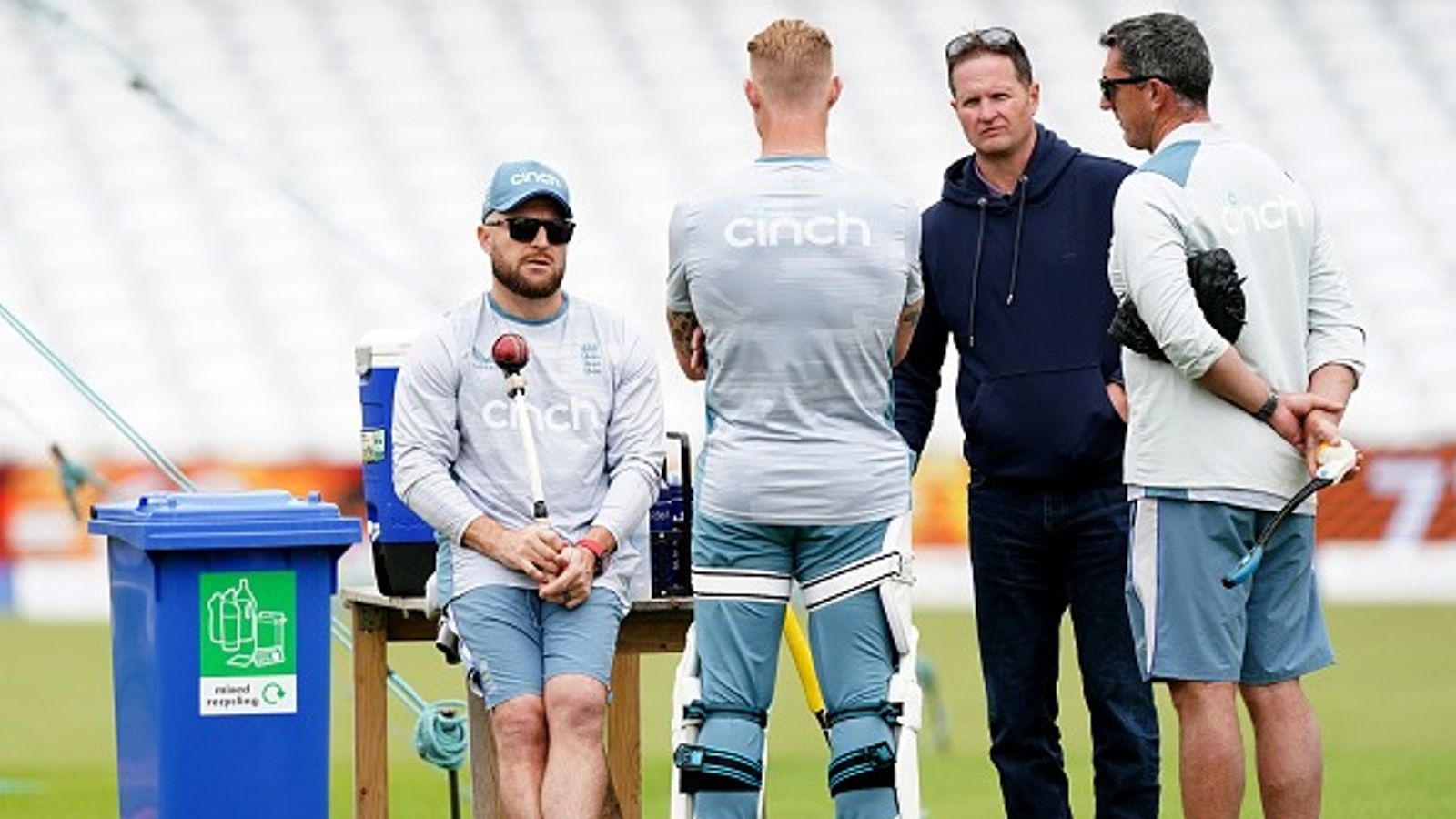 England Team's head coach suddenly resigns ahead of series against India, says 'Unfortunately I won’t be able to...' File Photo: England head coach Brendon McCullum, Ben Stokes, managing director Rob Key and coach Jon Lewis during a nets session at Trent Bridge Cricket Ground