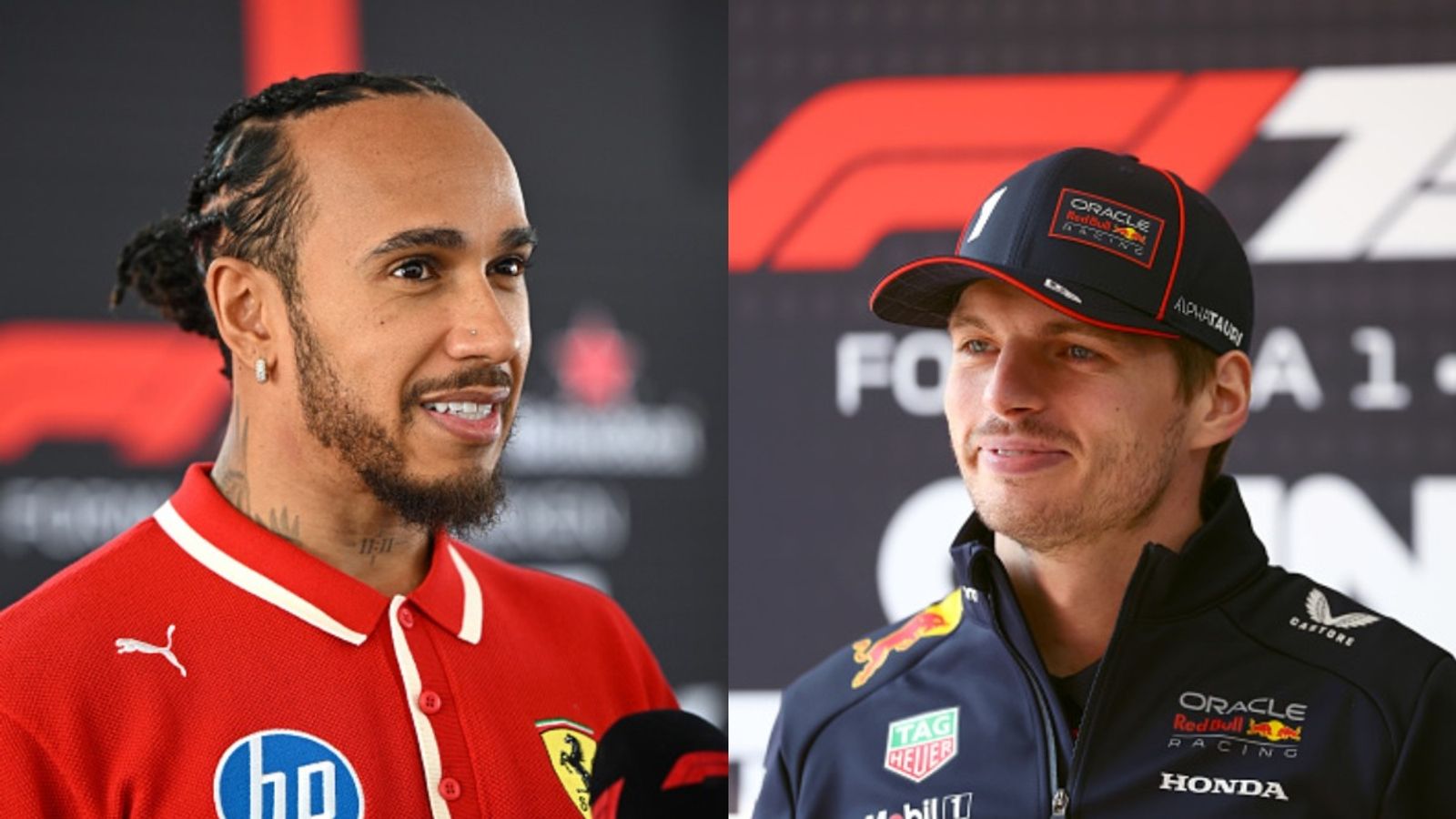 A rare Lewis Hamilton Max Verstappen stat emerges as the Briton takes pole ahead of the Dutch sensation Lewis Hamilton and Max Verstappen in the frame (via Getty)