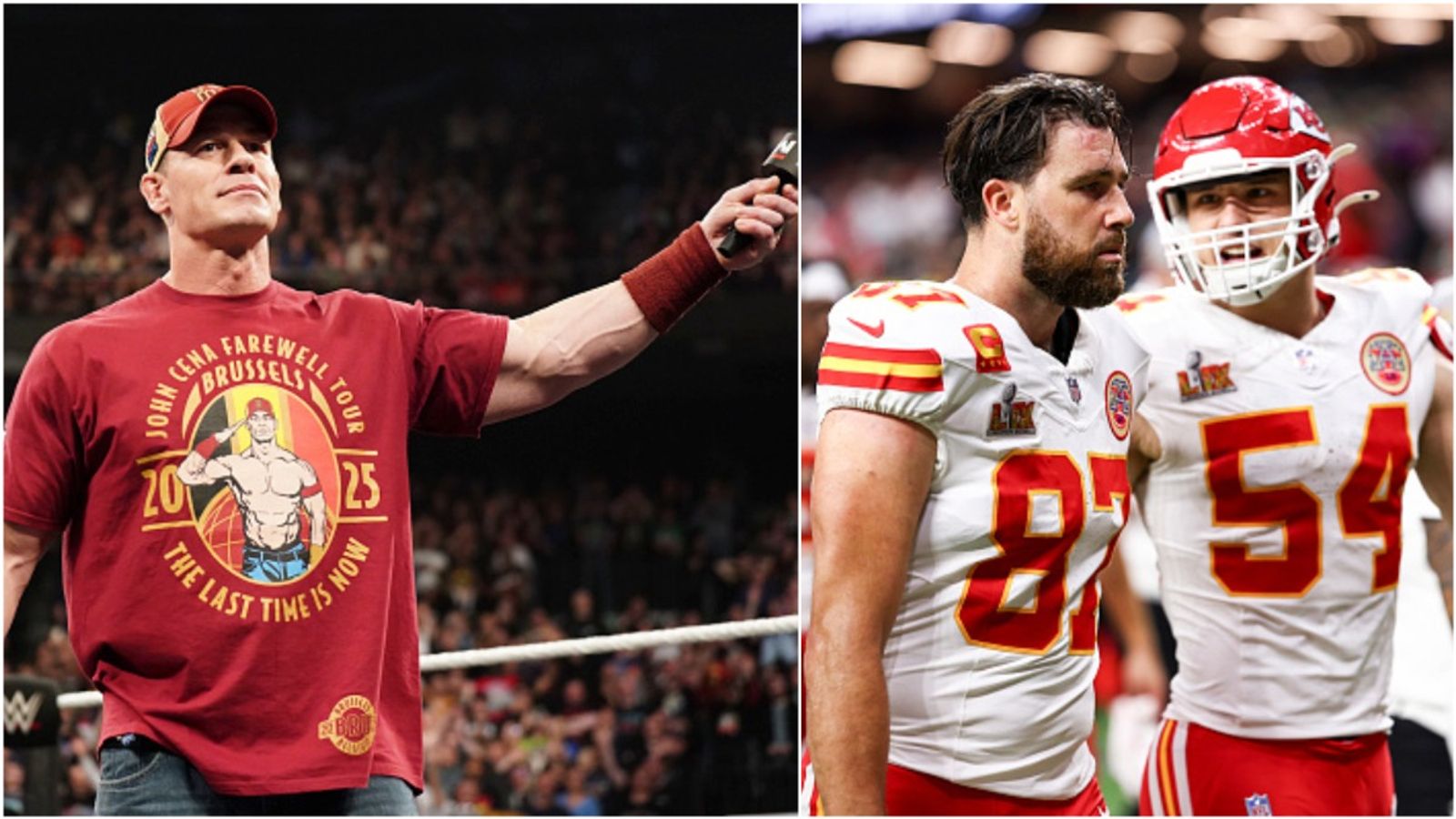 Seth Rollins compares John Cena's Heel turn to NFL's Chiefs says, 'were America’s sweethearts forever and now everybody hates them' John Cena and Chiefs in the frame