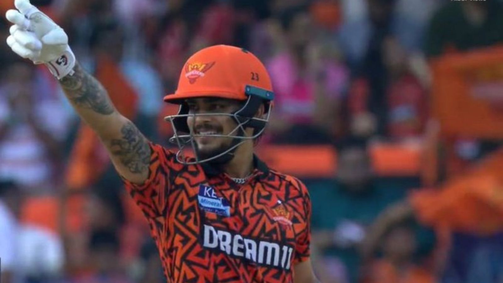 Ishan Kishan runs riot with bat, cracks first century of IPL 2025 vs RR to help SRH clock 2nd highest total in tournament's history SRH's star batter Ishan Kishan in frame