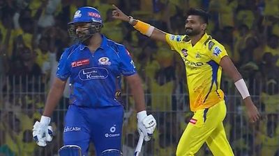 Rohit Sharma bags embarrassing IPL record after Khaleel Ahmed dismisses him for a four-ball duck in MI's campaign opener vs CSK MI's Rohit Sharma (L) and CSK's Khaleel Ahmed in frame
