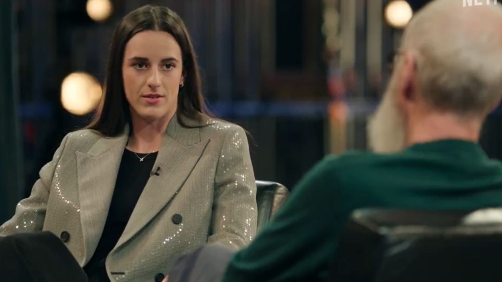 Watch : WNBA Star Caitlin Clark makes a major revelation on 'My Next Guest Needs No Introduction with David Letterman' Caitlin Clark in the frame