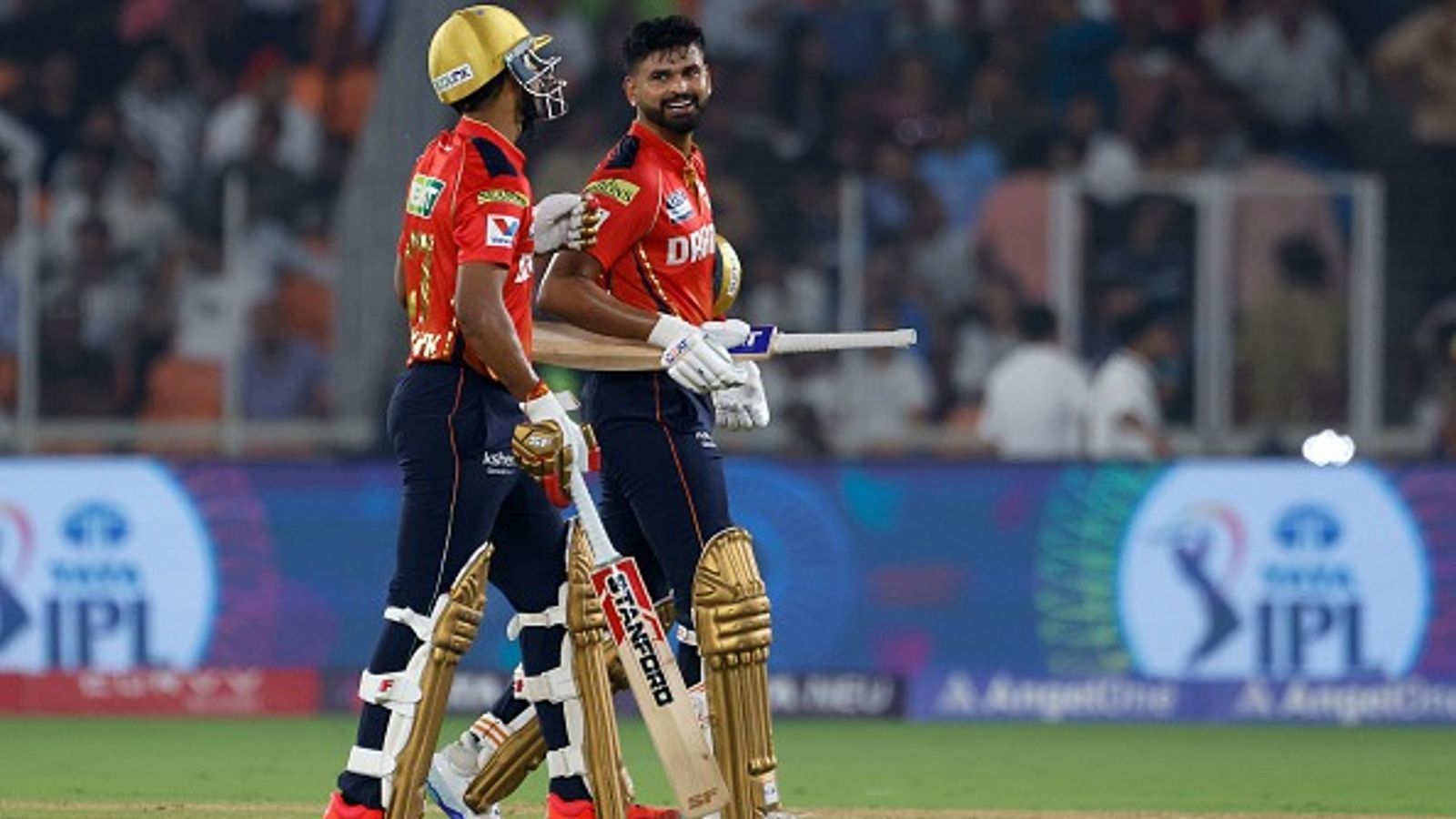 Fans abuse Shashank Singh on social media after his 16-ball 44 denies Shreyas Iyer misses his maiden IPL century Shashank Singh and Shreyas Iyer in frame