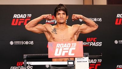 'My Time Will Come Again': Angad Bisht Shares His Unfiltered Thoughts on MMA, Perseverance, and the Pursuit of Glory Angad Bisht of India poses on the scale during the Road to UFC 3 weigh-in