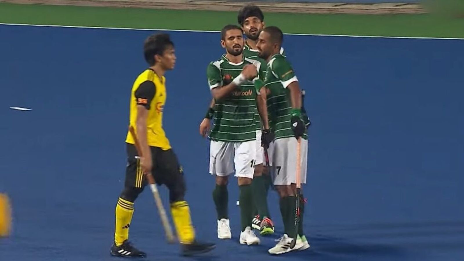 Outstanding debt forces Pakistan's exclusion from showpiece tournament despite being runners-up in previous edition Pakistan's Hockey Team players in this frame