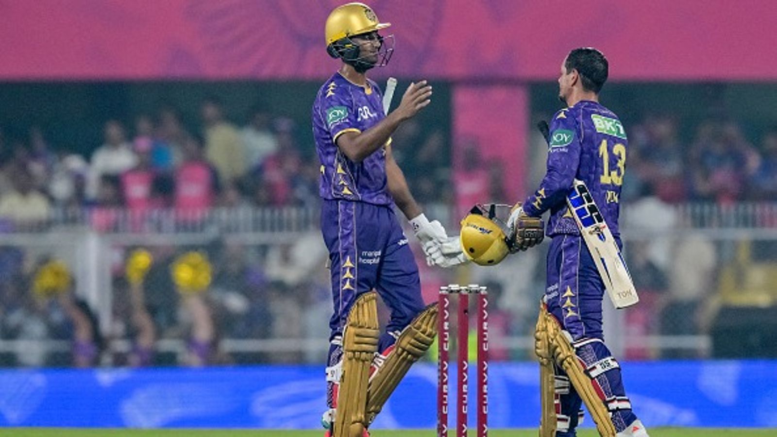 'That was vintage... kind of brilliance we've seen over the last 10 to 15 years': Shane Watson hails KKR hero after comfortable win over RR in IPL 2025 Kolkata Knight Riders' Quinton de Kock and Angkrish Raghuvanshi in frame