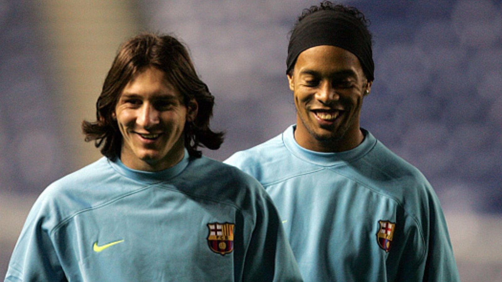 Lionel Messi opens up on Ronaldinho's influence on his illustrious career, says 'I came into the dressing room...' Lionel Messi and Ronaldinho in the frame