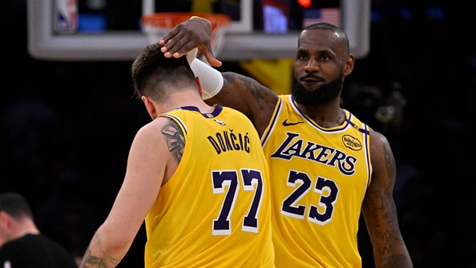 NBA Trade Rumor: Lakers Could Pull Off Blockbuster Move for Nets Forward to Save Luka Doncic and LeBron James' Season Luka Doncic and LeBron James in the frame.