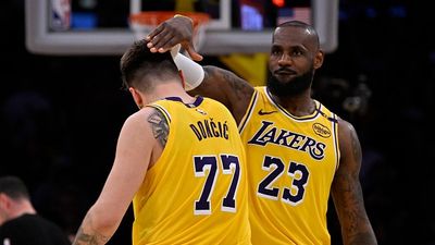 NBA Trade Rumor: Lakers Could Pull Off Blockbuster Move for Nets Forward to Save Luka Doncic and LeBron James' Season Luka Doncic and LeBron James in the frame.