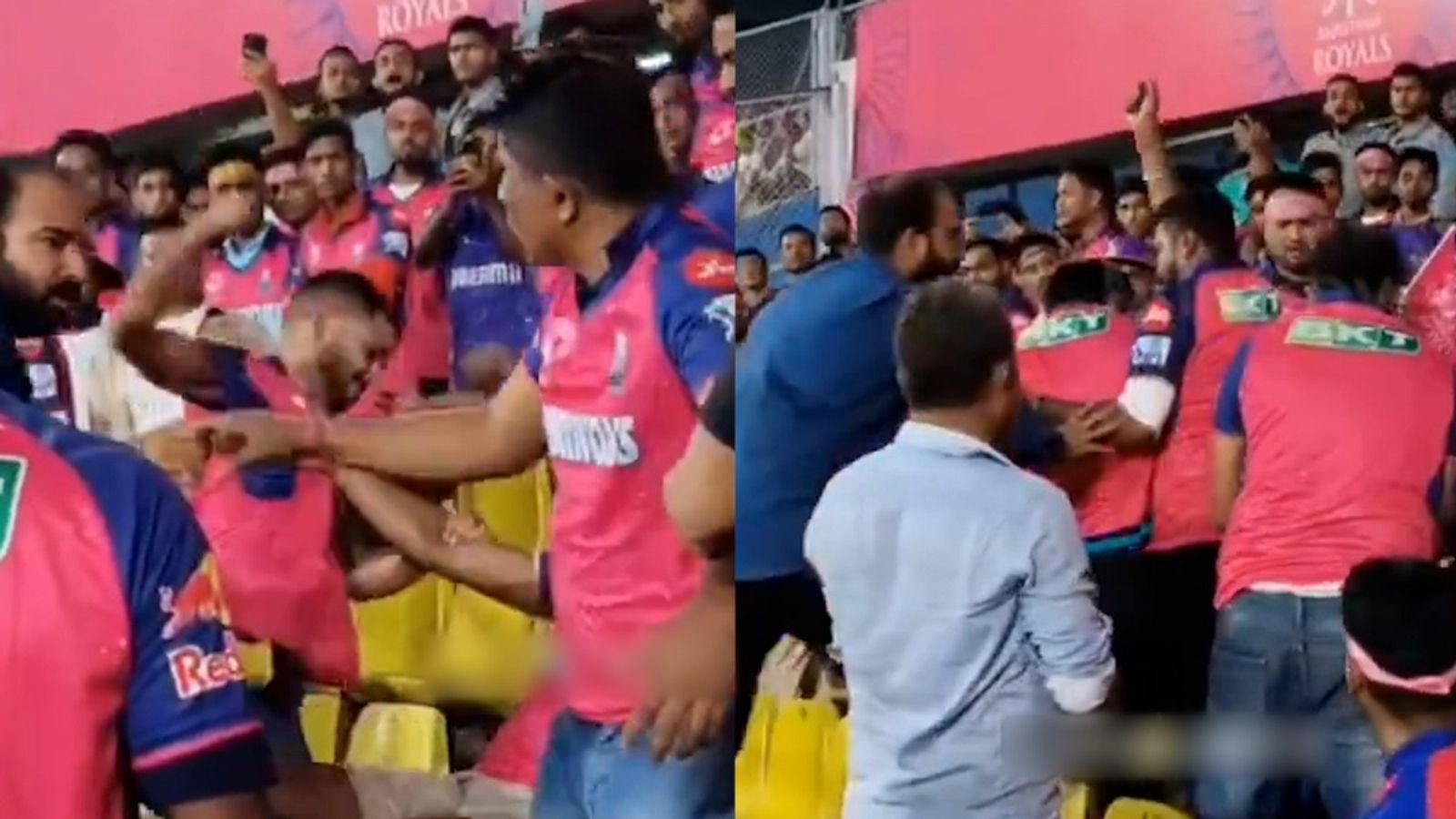 Watch: Fans turn violent during IPL 2025 match, exchange blows at the stands following an ugly fight Fans turn violent during IPL 2025 match, exchange blows at the stands following an ugly fight