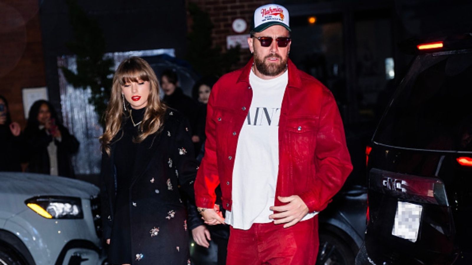 Taylor Swift and Travis Kelce's love story takes major leap amid wedding rumors Taylor Swift and Travis Kelce in the frame (via Getty)