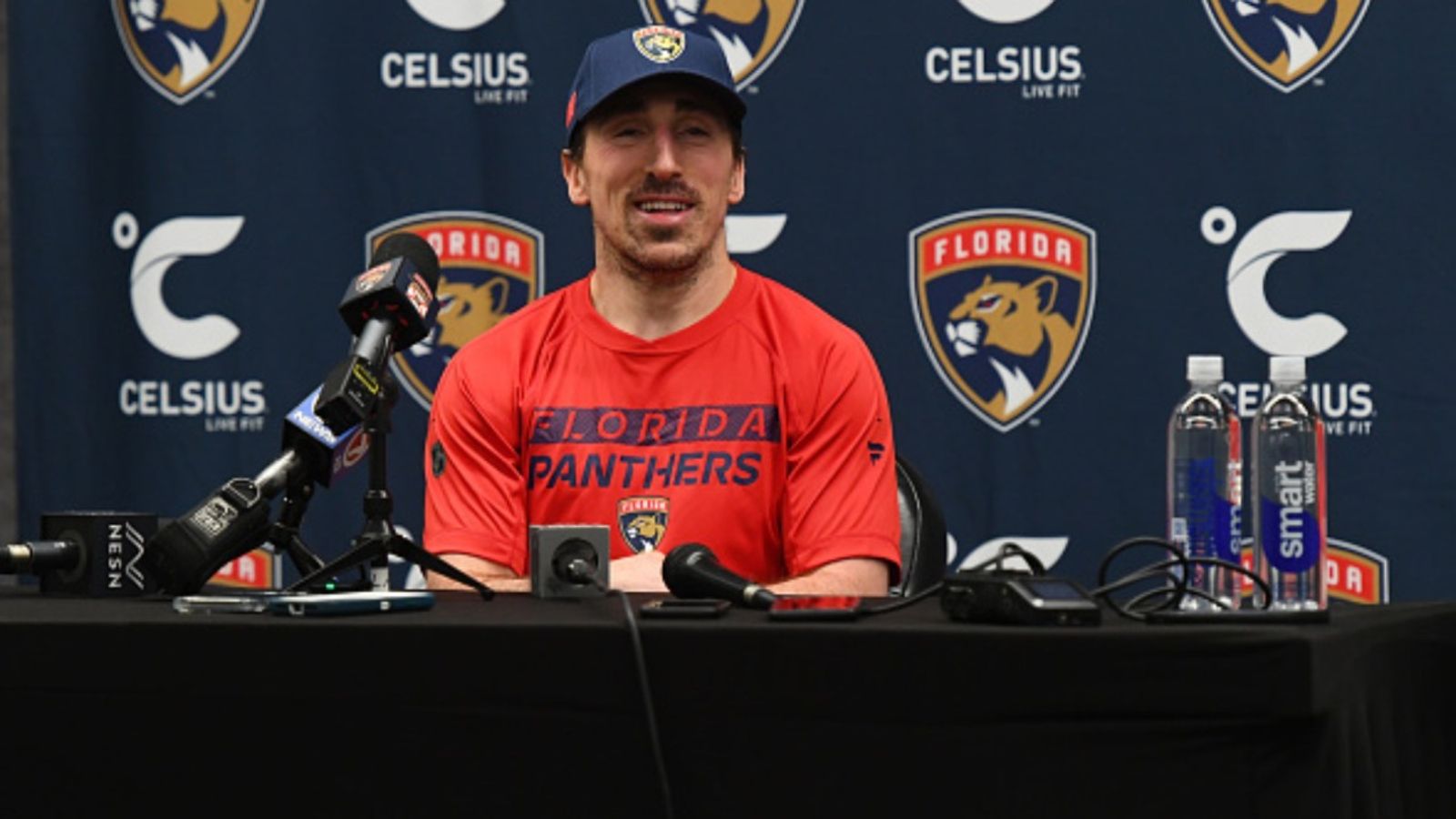Florida Panthers coach provides massive health update on Brad Marchand, will he start against Utah Hockey Club? Brad Marchand in the frame