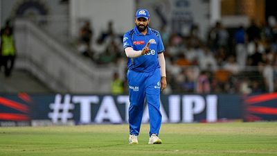 'It was very hard to leave...': Rohit Sharma recalls Mumbai Indians' campaign during Coronavirus outbreak in IPL 2020 ahead of Gujarat Titans clash, WATCH VIDEO Mumbai Indians' Rohit Sharma gestures during the Indian Premier League (IPL) Twenty20 cricket match