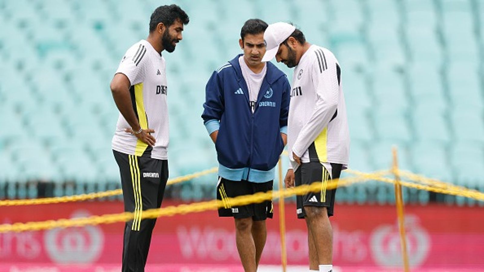 Jasprit Bumrah is on the borderline of a fracture': Ex-MI bowling coach’s shocking claim sends red flags for Gambhir, Rohit ahead of India-England Test series L-R: India's pacer Jasprit Bumrah, head coach Gautam Gambhir and captain Rohit Sharma in frame