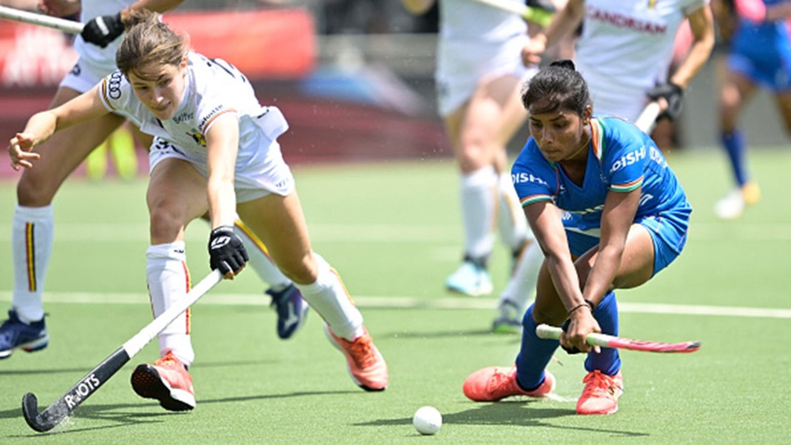 India's most-capped woman hockey player announces retirement in emotional post, says 'This isn't a goodbye born out exhaustion...' Belgium's Helene Brasseur and India's Vandana Katariya fight for the ball during a hockey match between the Belgian Red Panthers and India in the group stage (game 12 out of 16) of the Women's FIH Pro League competition, 12 June 2022 in Wilrijk, Antwerp.
