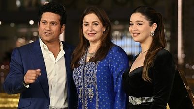Sachin Tendulkar's daughter Sara becomes owner of Mumbai franchise in this Cricket Premier League Sachin Tendulkar his wife Anjali Tendulkar and daughter Sara Tendulkar in frame