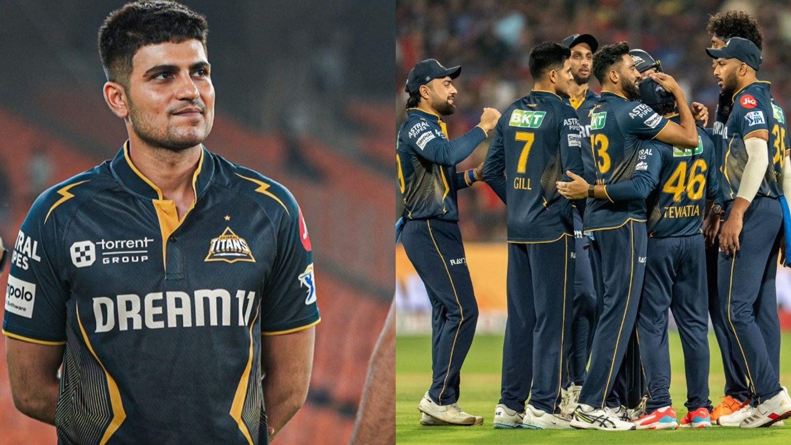 Shubman Gill shuts down critics with a social media post after GT's eight-wicket dominating win against RCB in IPL 2025 Shubman Gill with Gujarat Titans' teammates
