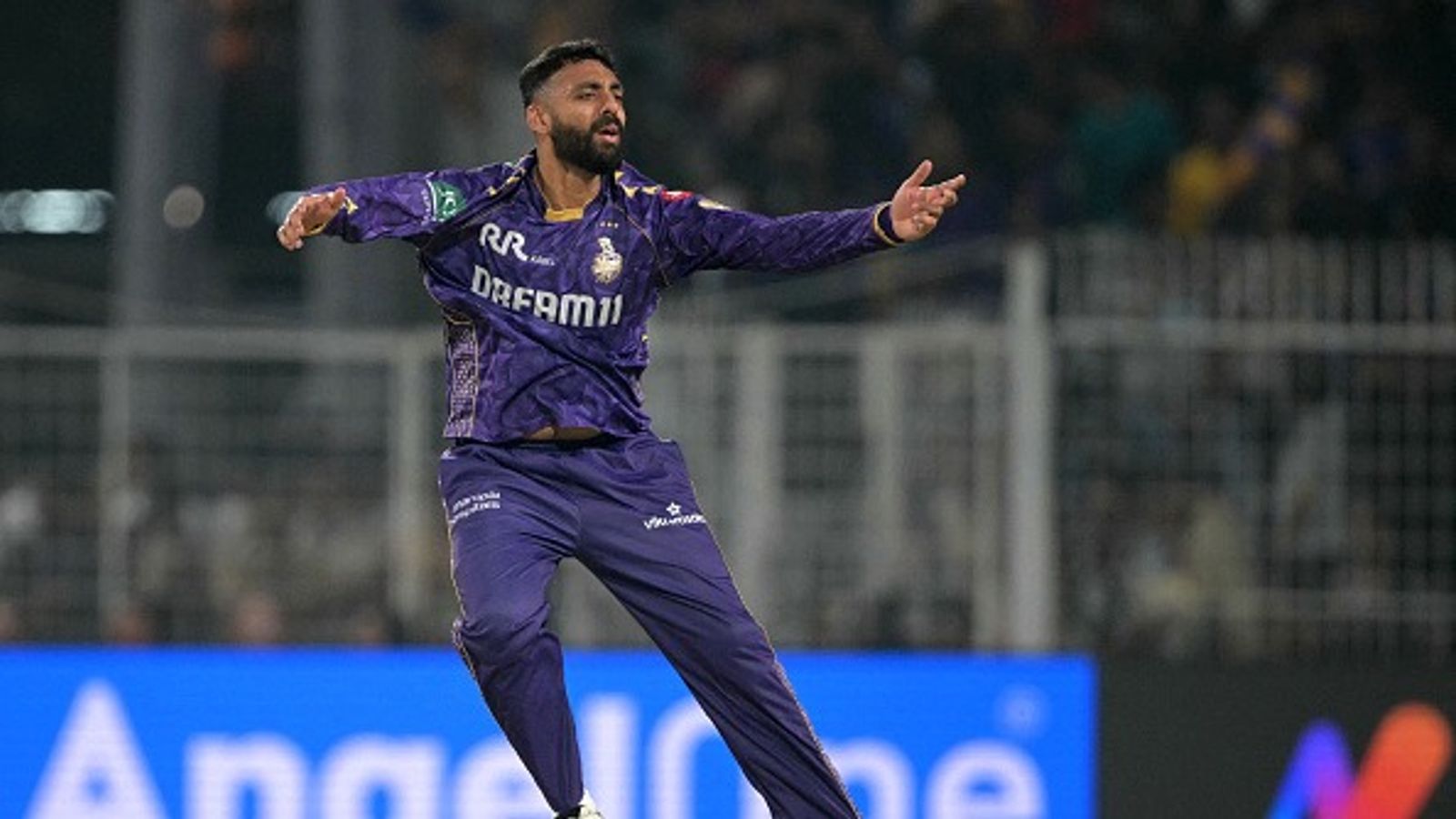 IPL 2025 Purple Cap Standings: After registering a dominating win against SRH, KKR star Varun Chakravarthy three wickets shy of dethroning CSK's star spinner; check top 5 list Kolkata Knight Riders' Varun Chakravarthy reacts during the Indian Premier League (IPL) Twenty20 cricket match between Kolkata Knight Riders and Sunrisers Hyderabad
