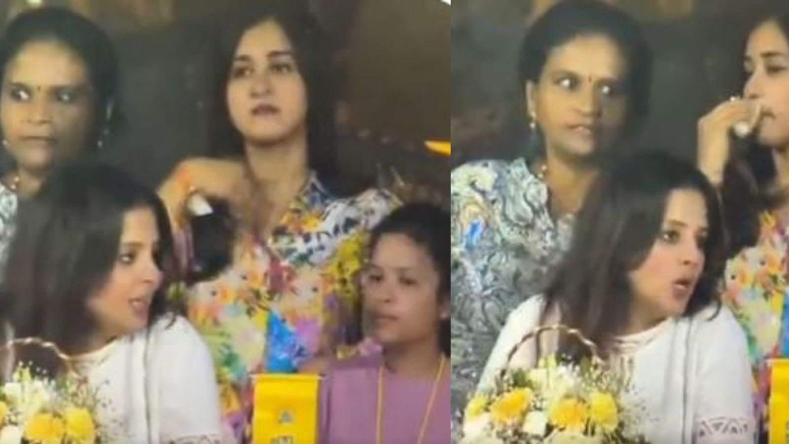 Wife Sakshi's 'last match' chat with daughter Ziva by her side goes viral amidst MS Dhoni's IPL retirement talks Wife Sakshi's 'last match' chat with daughter Ziva by her side goes viral amidst MS Dhoni's IPL retirement talks