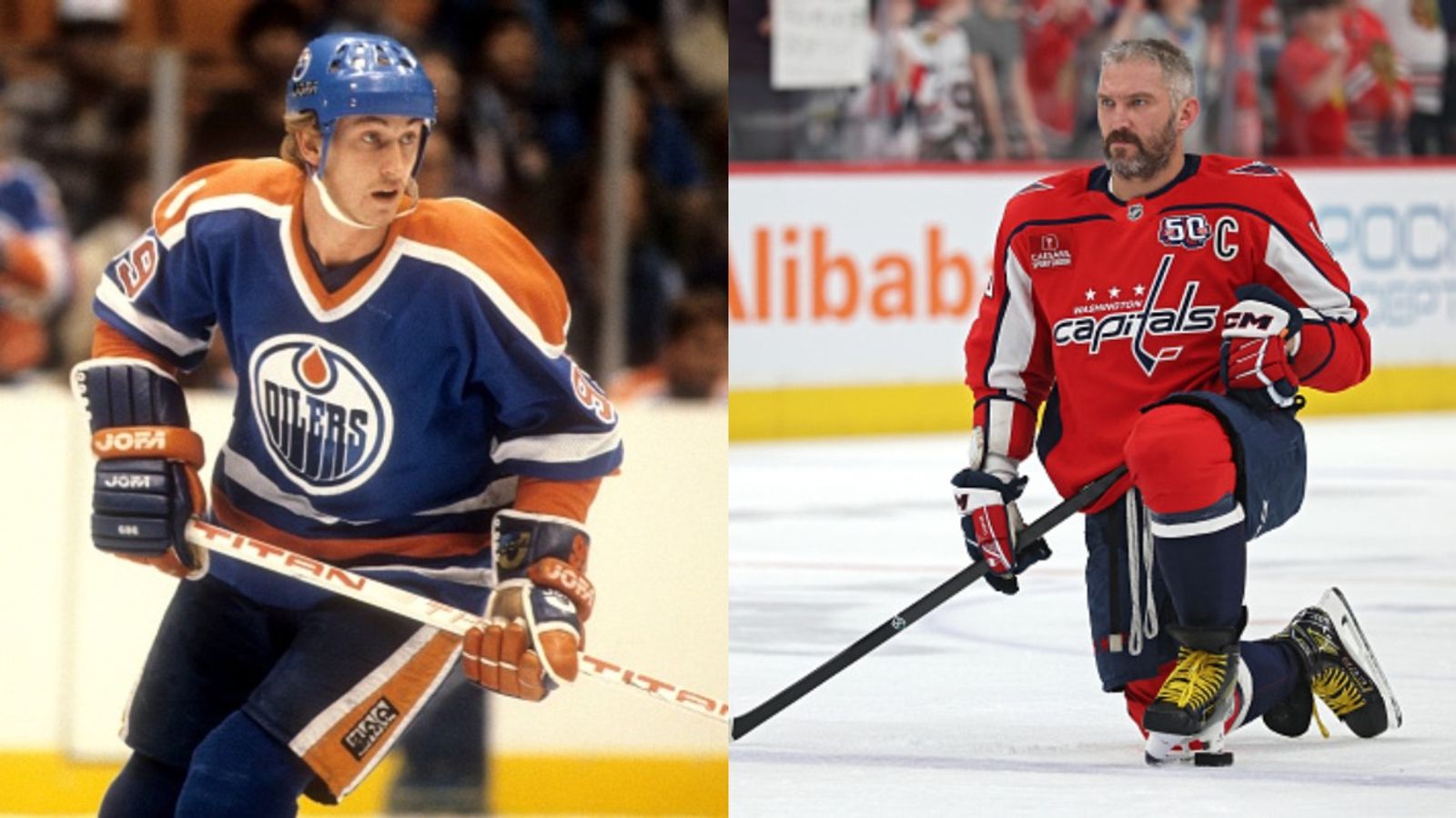 Alex Ovechkin vs. Wayne Gretzky: Who Has the Better Career Stats Alex Ovechkin and Wayne Gretzky in the frame