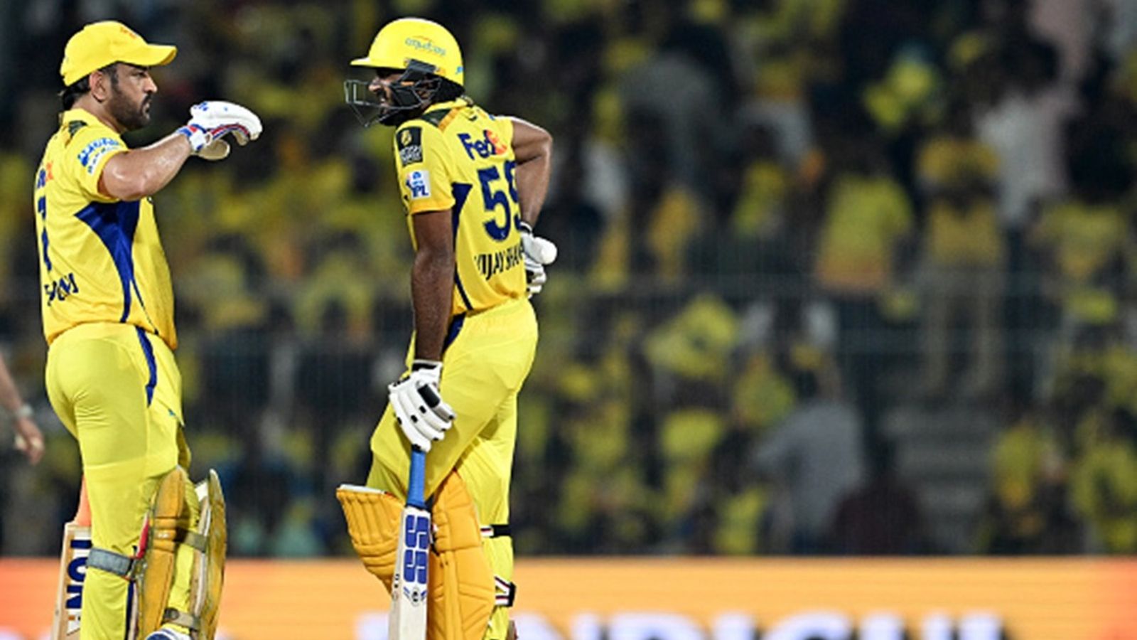 'He should've retired after IPL 2023': Ex-KKR star after MS Dhoni fails in run chase vs DC Chennai Super Kings' MS Dhoni (L) and Vijay Shankar interact during the Indian Premier League (IPL) match against Delhi Capitals at the MA Chidambaram Stadium in Chennai on April 5, 2025.
