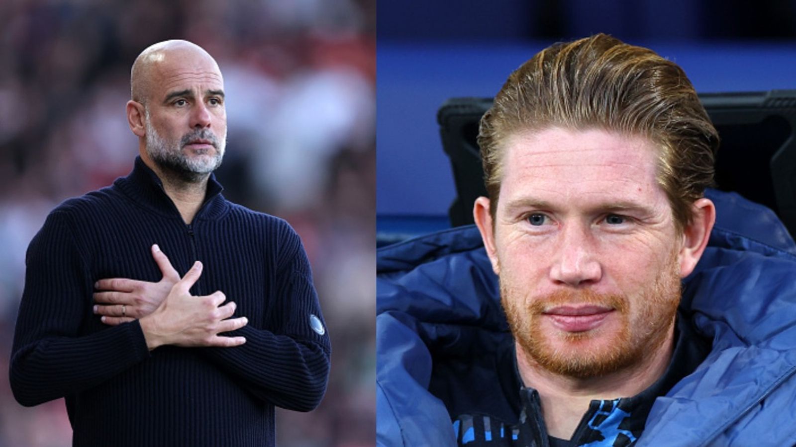 Pep Guardiola reveals the reason behind Kevin De Bruyne's Manchester City exit Pep Guardiola and Kevin De Bruyne in the frame (via Getty)