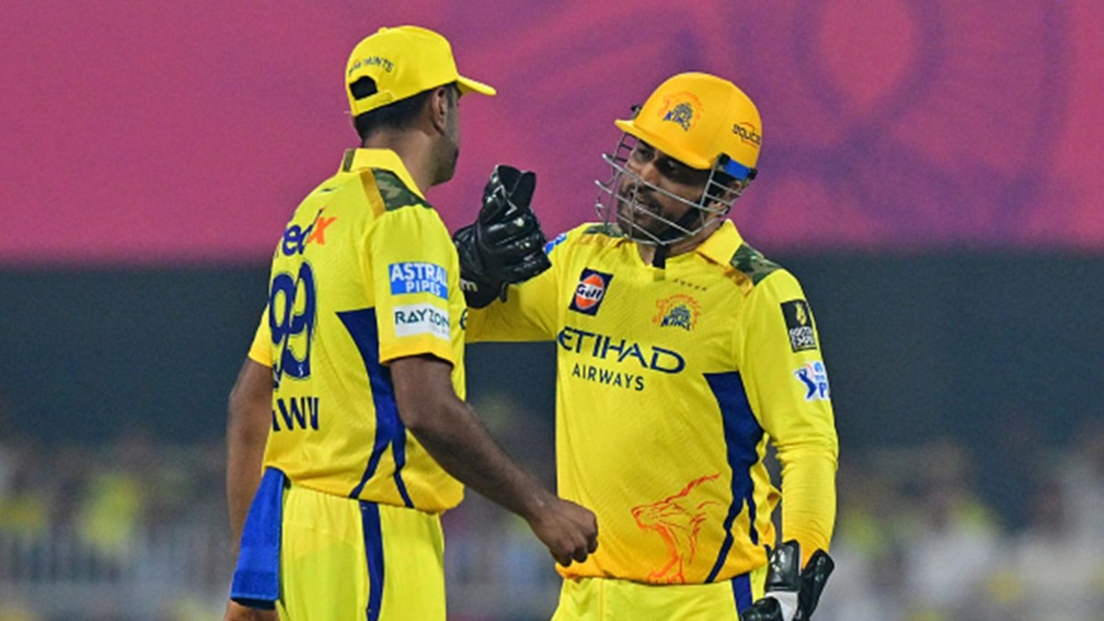 Ashwin releases statement on controversy around his CSK games' analysis on YouTube, takes big step for IPL 2025 Chennai Super Kings' Ravichandran Ashwin (L) celebrates with teammate MS Dhoni after taking the wicket of Rajasthan Royals' Nitish Rana during the Indian Premier League (IPL) match at the Barsapara Cricket Stadium in Guwahati on March 30, 2025.