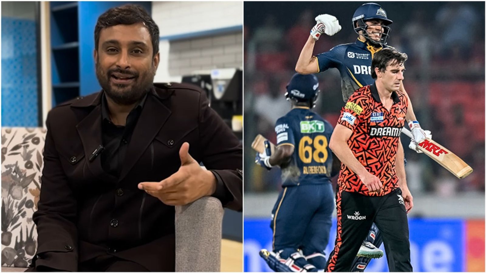 'You can't win IPL with mediocre middle overs bowling': Ambati Rayudu's stern message to SRH after 4 losses Former CSK batter Ambati Rayudu; Shubman Gill celebrates while Pat Cummins looks dejected after 7-wicket loss.
