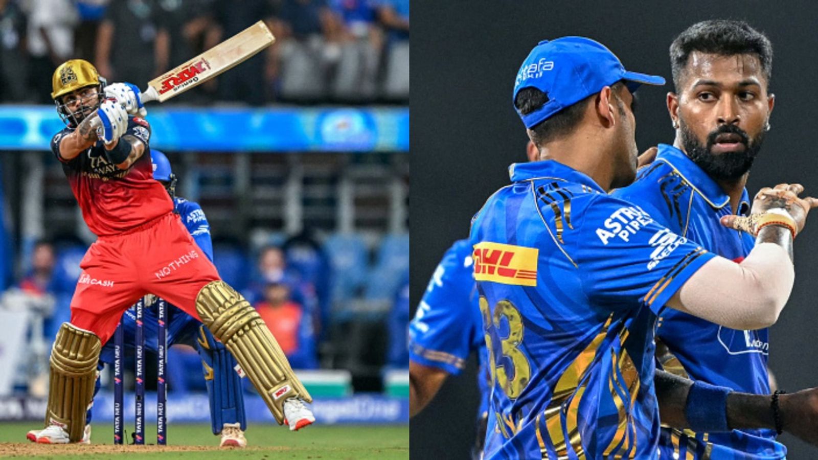 IPL 2025: Kohli-Patidar's pyrotechnics help RCB break 10-yr-long winless jinx vs MI at Wankhede with 12-run win Virat Kohli and Hardik Pandya in frame