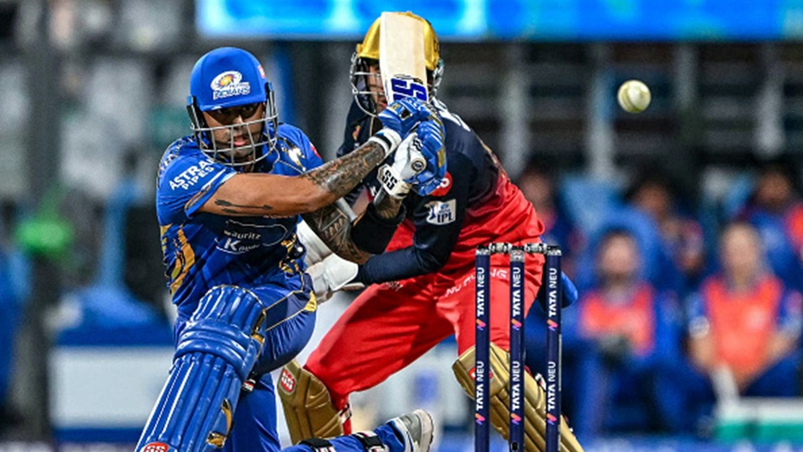 IPL 2025 Orange Cap Standings: Surya rises to no.2, Kohli & Patidar miss out on top 5 spot despite 50s Mumbai Indians' Suryakumar Yadav (L) plays a shot during the Indian Premier League (IPL) match against Royal Challengers Bengaluru at the Wankhede Stadium in Mumbai on April 7, 2025.