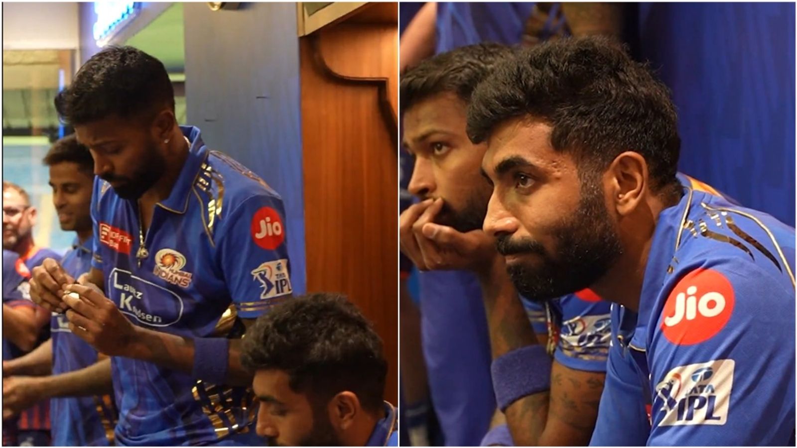 'Unfortunately this is how your T20 cricket goes': Bumrah after receiving dressing room award on return vs RCB MI captain Hardik Pandya and Jasprit Bumrah in the dressing room after 12-run defeat to RCB.