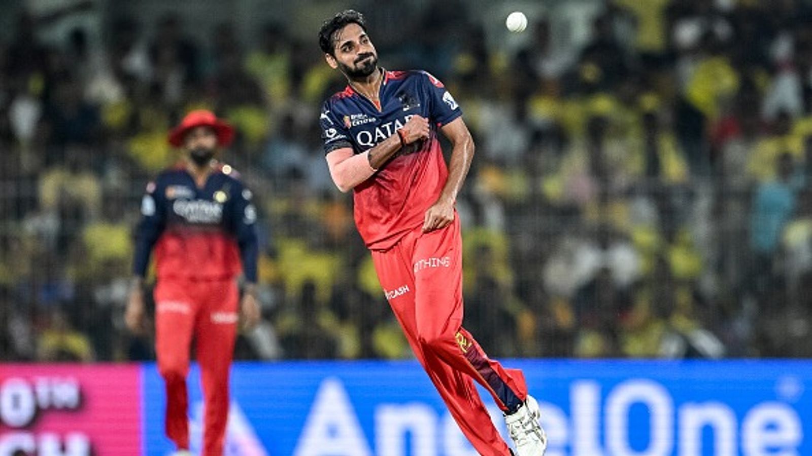 Bhuvneshwar Kumar breaks all-time IPL record during MI vs RCB clash, achieves historic milestone Royal Challengers Bengaluru's Bhuvneshwar Kumar in frame