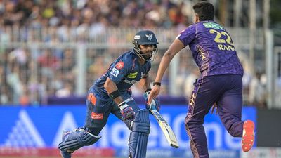 IPL 2025: Pooran-Marsh's lightning fifties guide LSG to thrilling 4-run win over KKR, Rinku's blitz in vain Lucknow Super Giants' Nicholas Pooran (L) runs between the wickets as Kolkata Knight Riders' Harshit Rana runs to field in this frame