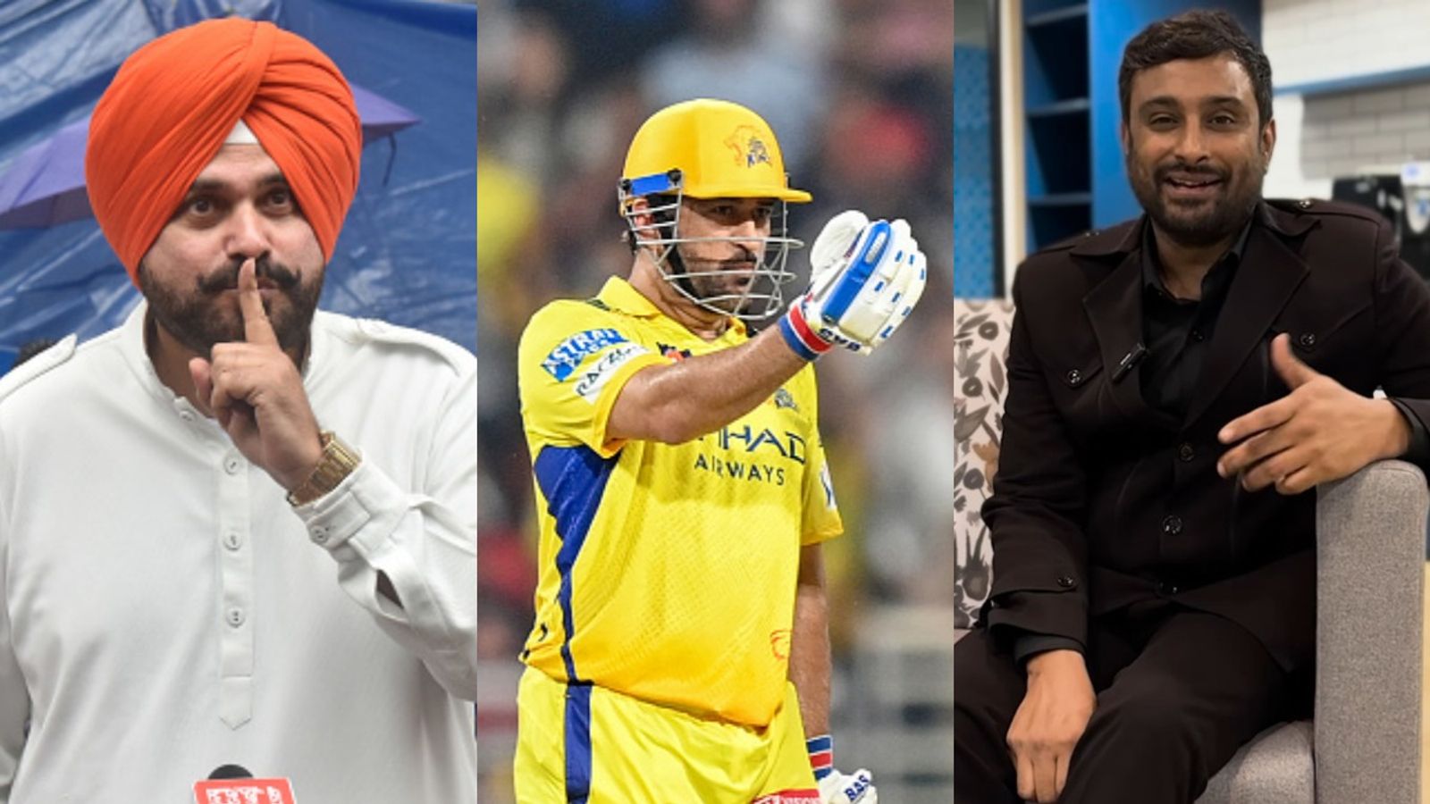 WATCH | 'MS Dhoni Yudh ladne nahin aaye': Navjot Singh Sidhu's social media post slamming Ambati Rayudu goes viral Navjot Singh Sidhu, Ambati Rayudu and Mahendra Singh Dhoni