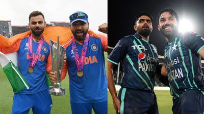 Cricket at LA 2028 Olympics : Only 6 teams to take part in showpiece event, Pakistan may miss the bus; here's how and know the format Rohit Sharma, Virat Kohli, Babar Azam and Mohammad Rizwan in the frame