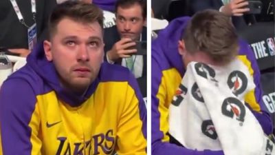 Emotion Overflows as Luka Doncic Fails to Hold Back Tears Facing Mavericks in Lakers Jersey Luka Doncic