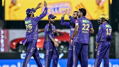IPL 2025 updated points table: Knights make massive jump after thrashing MS Dhoni-led Chennai in Chepauk, check the standings shape up after CSK vs KKR clash Kolkata Knight Riders' players celebrating Devon Conway's wicket