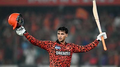 Abhishek Sharma's historic hundred eclipses Punjab Kings' batting masterclass, helps SRH register second highest successful chase in IPL Sunrisers Hyderabad's Abhishek Sharma celebrating his century against PBKS