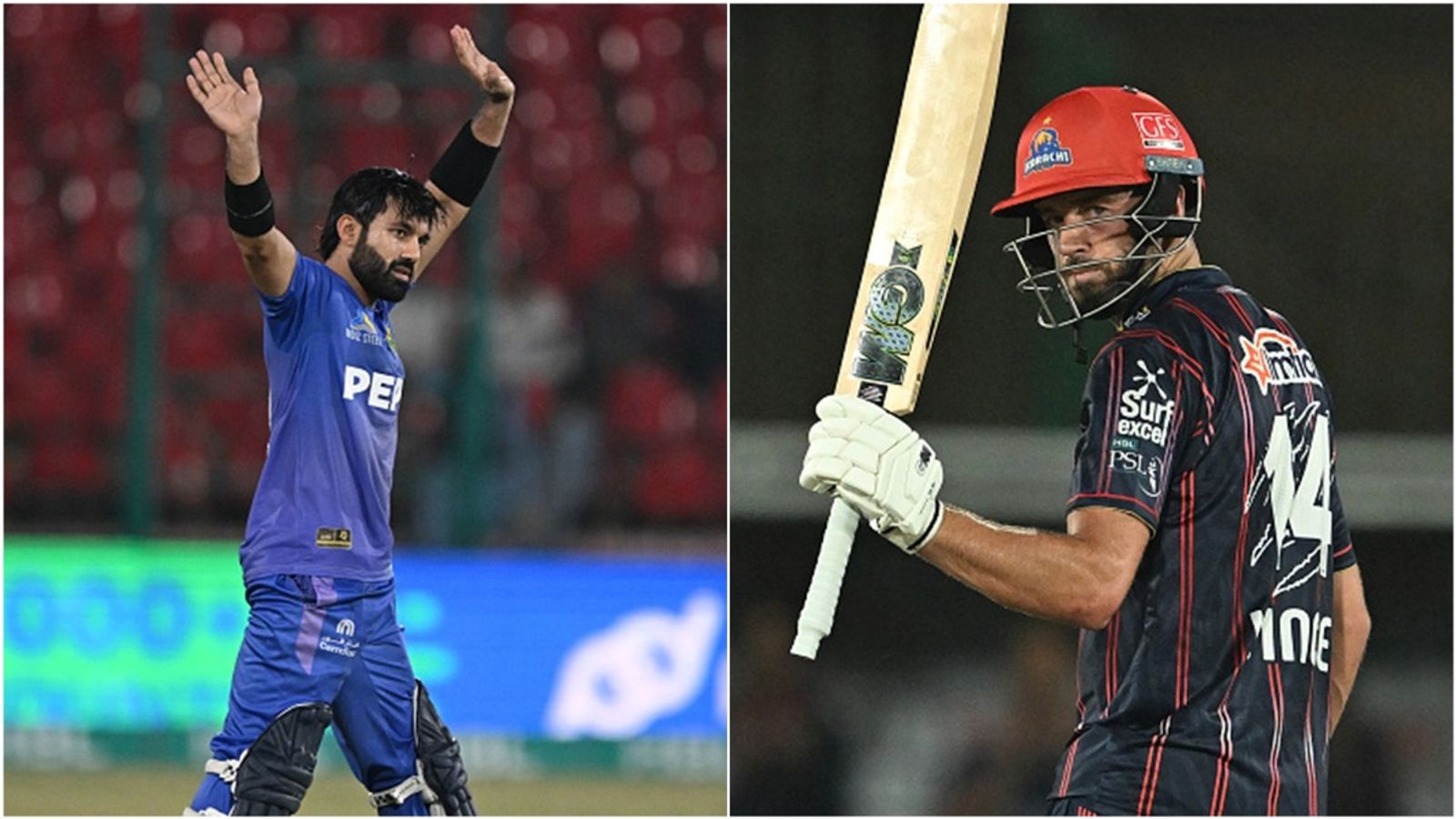 England opener's maiden PSL century overshadows Mohammad Rizwan's unbeaten 105 as David Warner's Karachi Kings chase down 235 Mohammad Rizwan celebrates his century; James Vince acknowledges the crowd after his fifty.