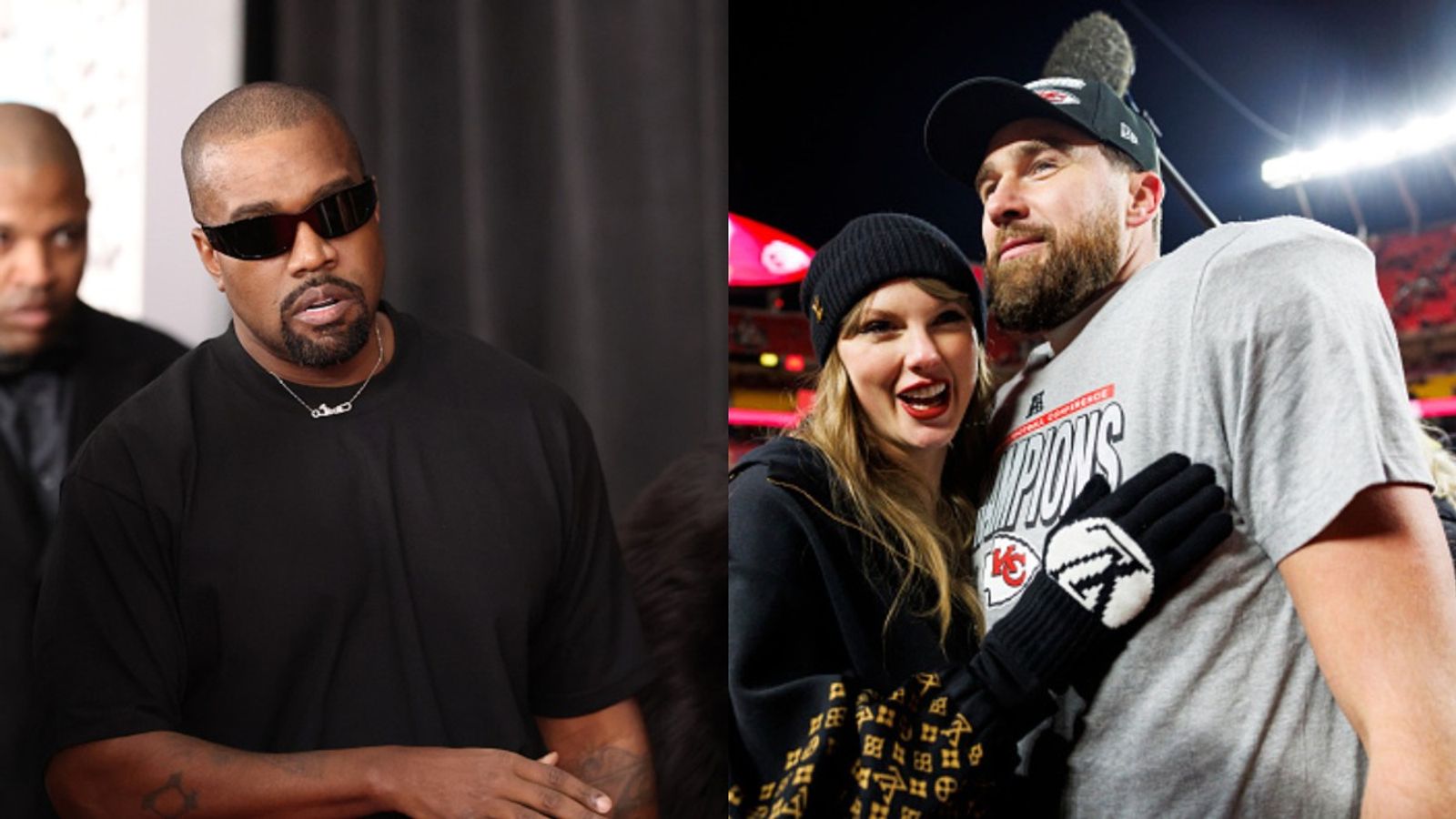 'Man to Man': Travis Kelce wants to meet Kanye West regarding her controversial Taylor Swift comments Taylor Swift Kanye West Travis Kelce in the frame
