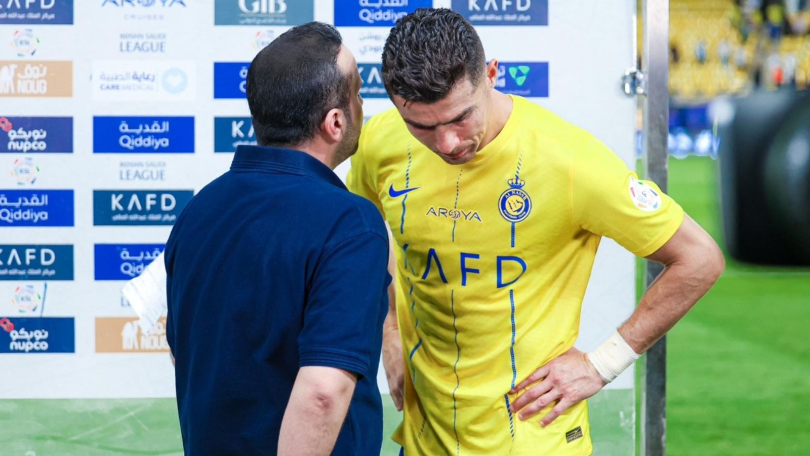 Al-Nassr vice-president provides Cristiano Ronaldo's future update amidst contract extension chaos Cristiano Ronaldo and Khaled Al-Malik in the frame