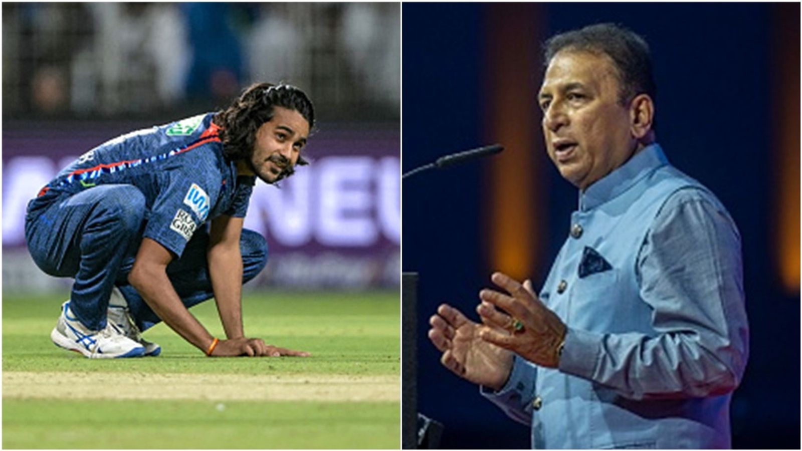 Sunil Gavaskar slams IPL match referees for fining Digvesh Rathi for second time, wants players to stop copying footballers' celebration LSG's Digvesh Rathi celebrates Sunil Narine's wicket; Sunil Gavaskar speaks at an event.