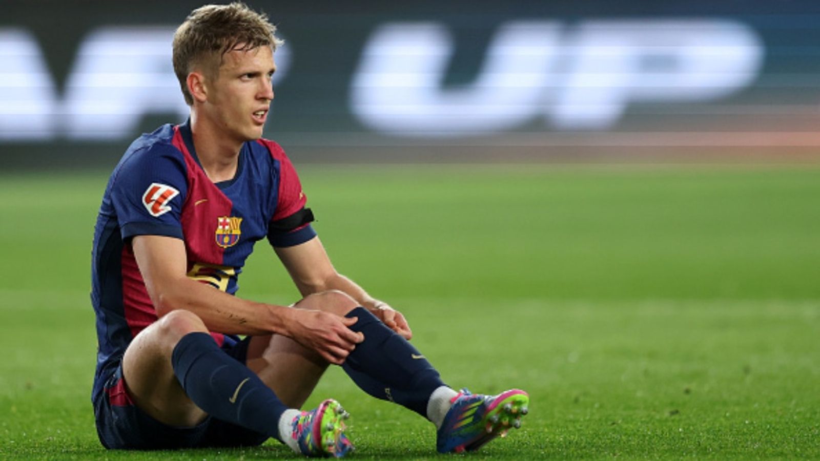 Dani Olmo Injury Update: Will Barcelona star feature in Champions League quarterfinal against Dortmund Dani Olmo Injury Update (via Getty)