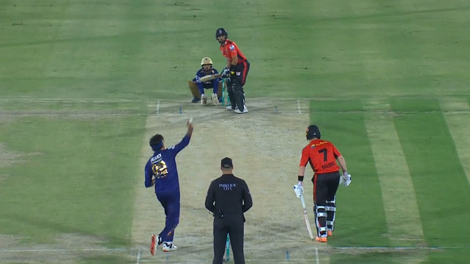 Pakistan spinner reported for suspect bowling action, will continue to bowl in PSL 2025 until... Quetta Gladiators' Usman Tariq bowls to Zimbabwe all-rounder Sikandar Raza during PSL 2025.