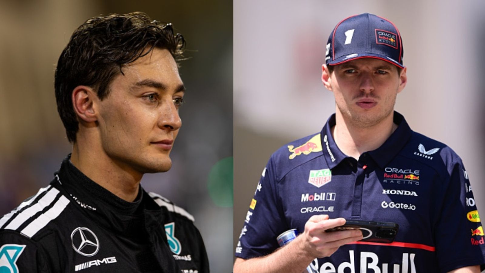 Is George Russell's Mercedes seat under threat? Max Verstappen emerges as surprising factor in latest reports George Russell and Max Verstappen in the frame (via Getty)