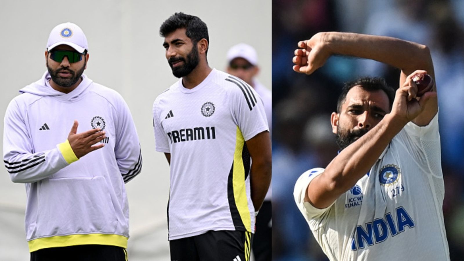 Rohit Sharma hints at Mohammed Shami and Jasprit Bumrah's inclusion in India's five-Test series against England Rohit Sharma hints at Mohammed Shami and Jasprit Bumrah's inclusion in India's five-Test series against England