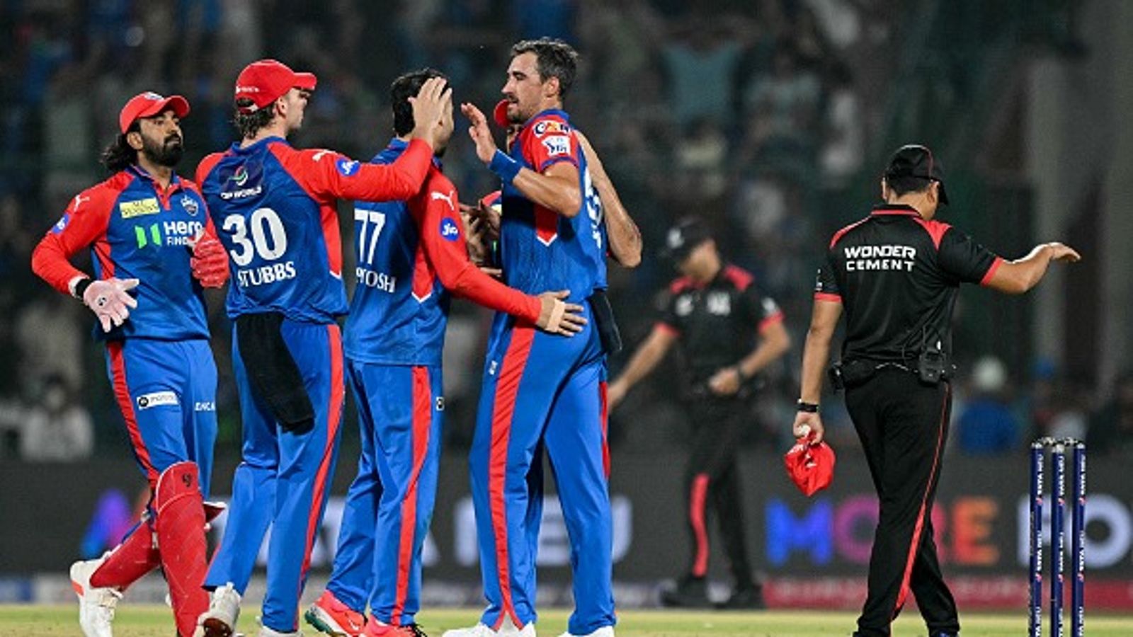 IPL 2025: Mitchell Starc turns match on its head as DC have the last laugh against RR in Super Over thriller Delhi Capitals' Mitchell Starc (2R) celebrates with teammates after taking the wicket of Rajasthan Royals' Dhruv Jurel during their IPL 2025 match