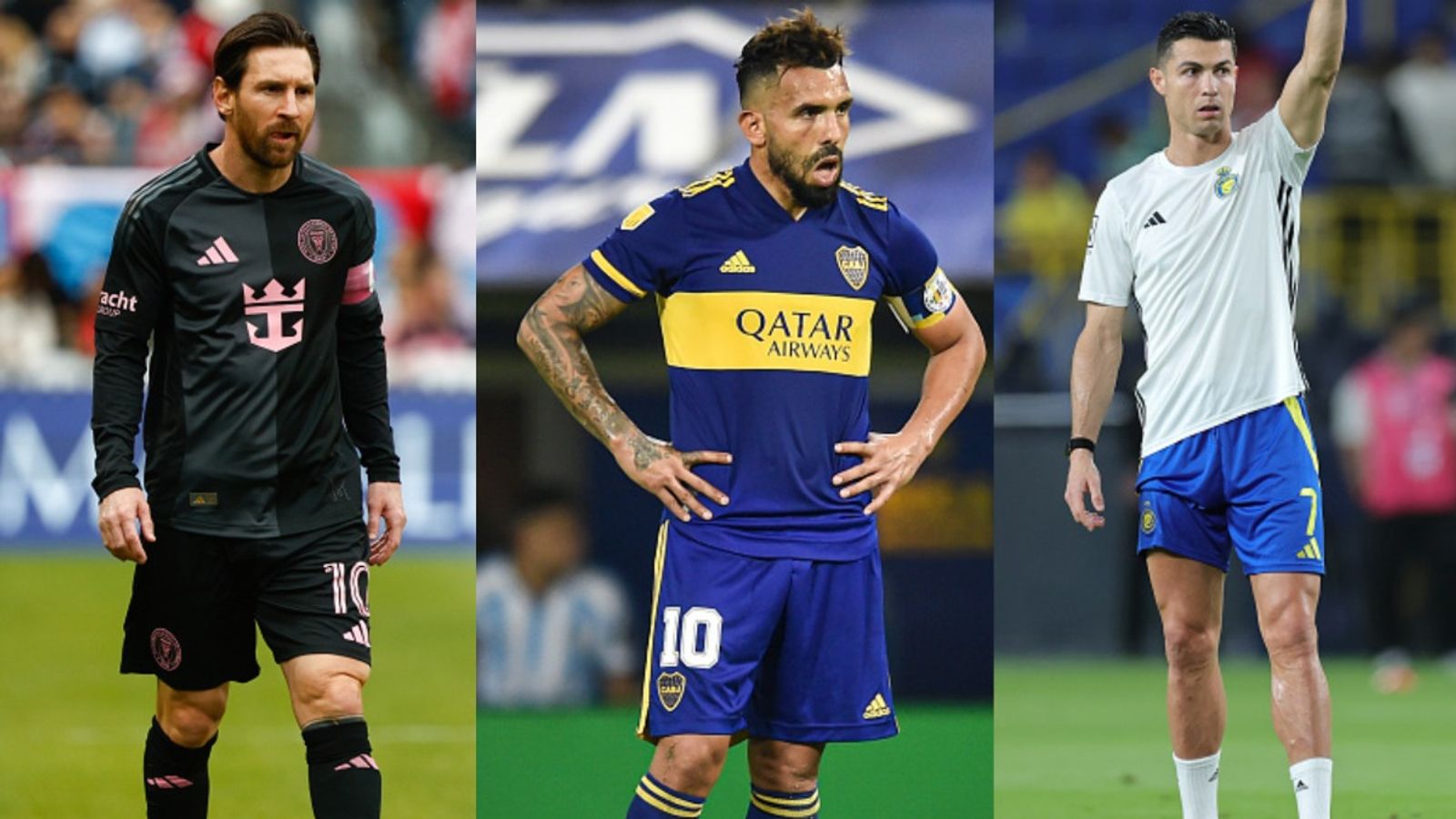 Carlos Tevez eyes star-studded farewell match featuring Cristiano Ronaldo and Lionel Messi Lionel Messi, Carlos Tevez and Cristiano Ronaldo in the frame