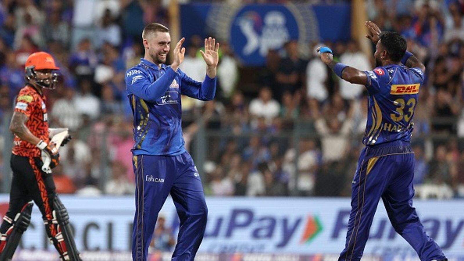 'He has three facets': MI captain Hardik Pandya lauds Will Jacks after four-wicket win against SRH Will Jacks of Mumbai Indians celebrates the wicket of Travis Head of Sunrisers Hyderabad during the 2025 IPL match between Mumbai Indians and Sunrisers Hyderabad